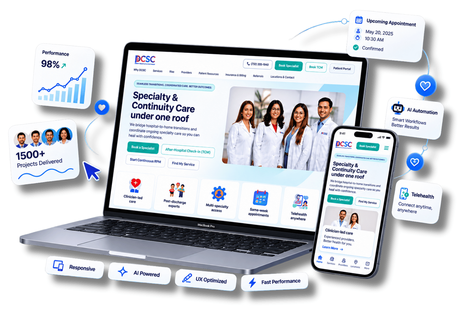 Code Vise - Professional business website illustration